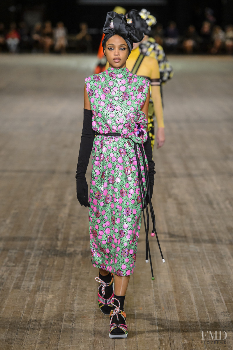 Aya Jones featured in  the Marc Jacobs fashion show for Spring/Summer 2018