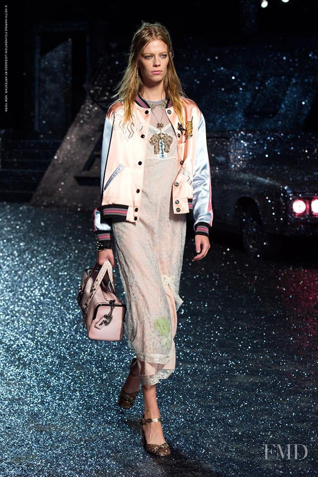 Lexi Boling featured in  the Coach fashion show for Spring/Summer 2018