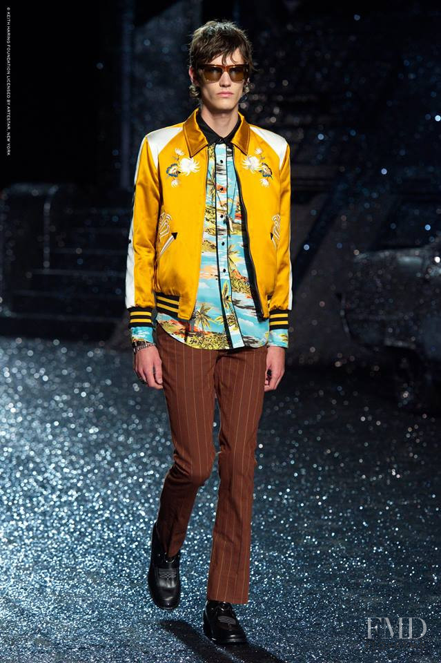 Elias de Poot featured in  the Coach fashion show for Spring/Summer 2018