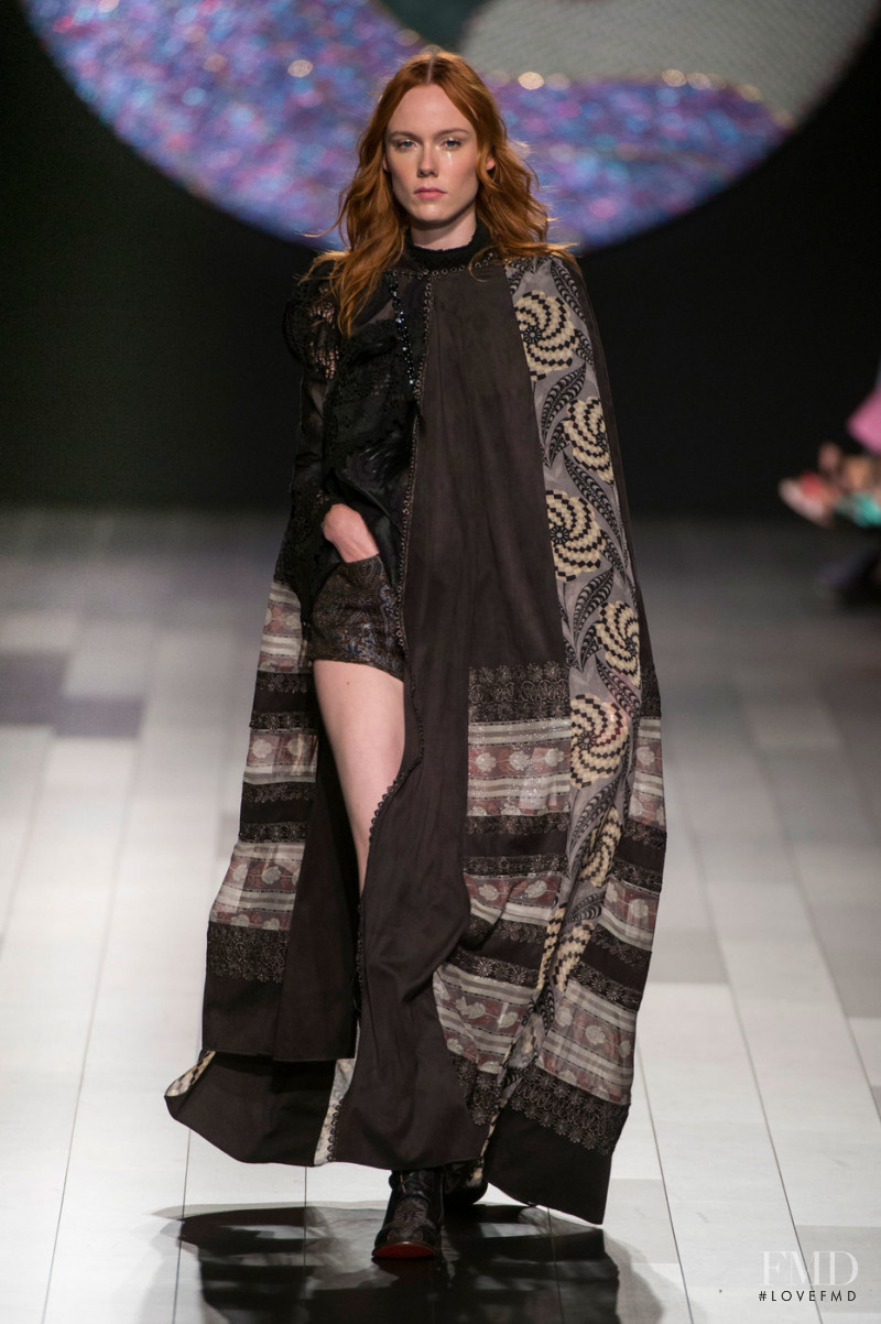 Kiki Willems featured in  the Anna Sui fashion show for Spring/Summer 2018