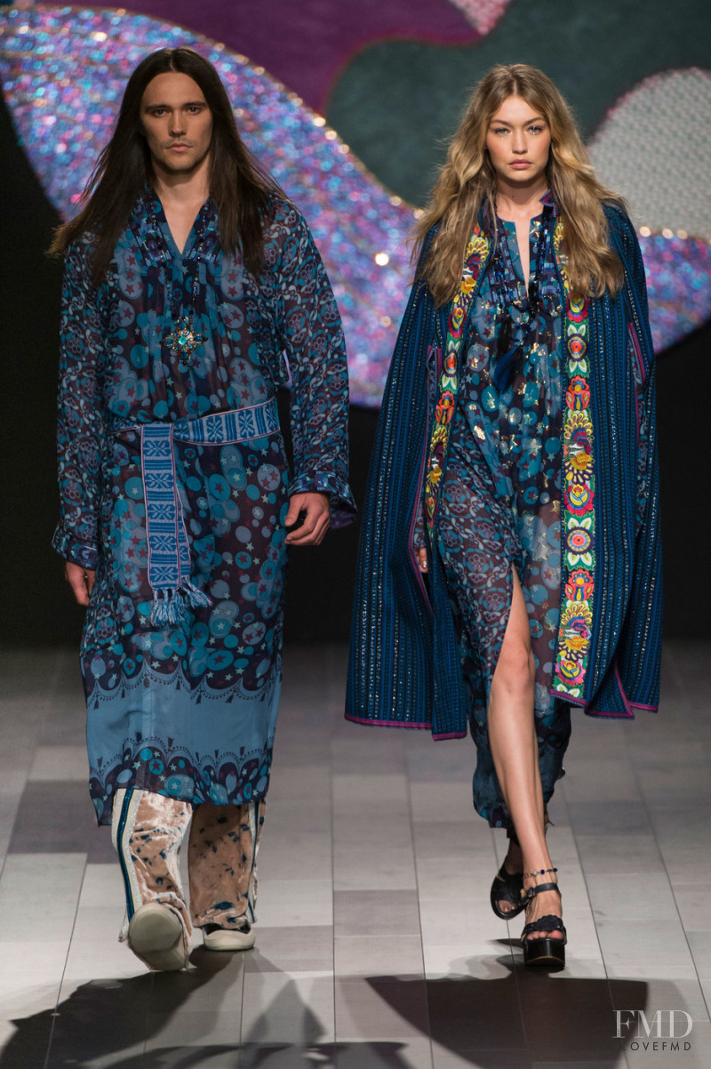 Gigi Hadid featured in  the Anna Sui fashion show for Spring/Summer 2018