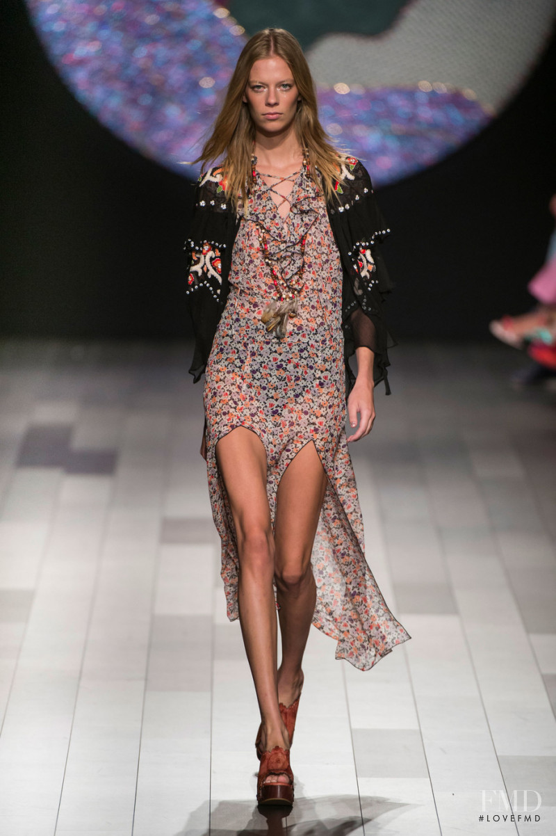 Lexi Boling featured in  the Anna Sui fashion show for Spring/Summer 2018