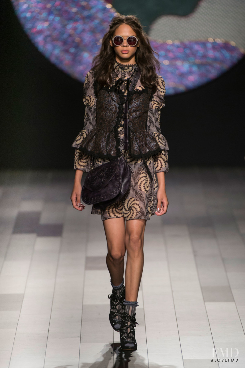 Hiandra Martinez featured in  the Anna Sui fashion show for Spring/Summer 2018