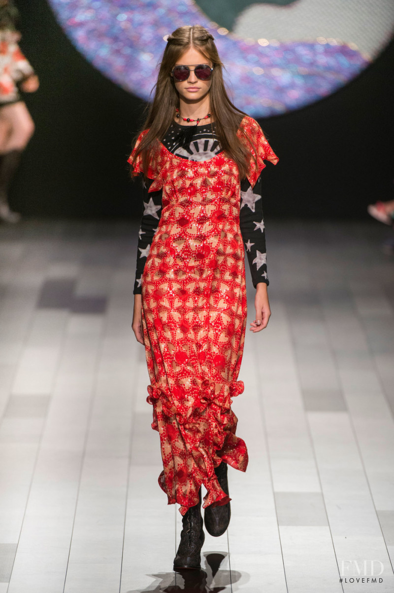 Faretta Radic featured in  the Anna Sui fashion show for Spring/Summer 2018