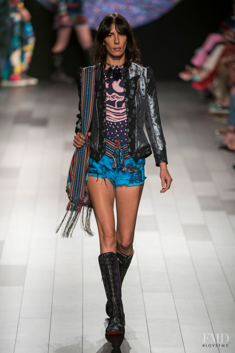 Jamie Bochert featured in  the Anna Sui fashion show for Spring/Summer 2018
