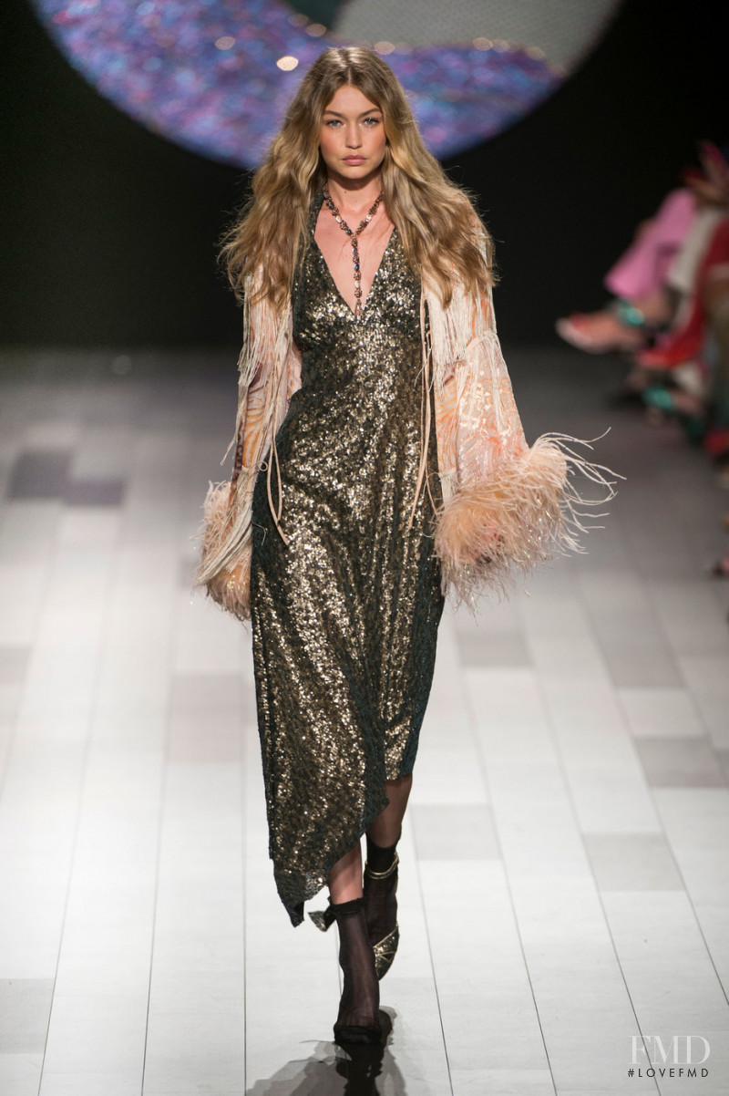 Gigi Hadid featured in  the Anna Sui fashion show for Spring/Summer 2018