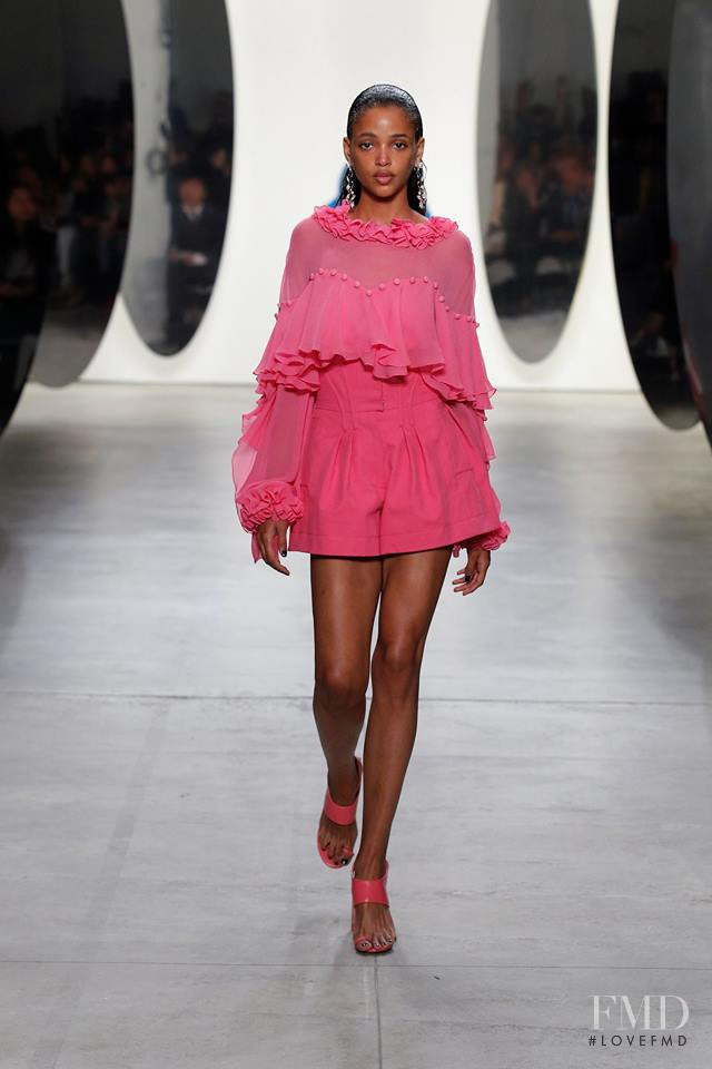 Aya Jones featured in  the Prabal Gurung fashion show for Spring/Summer 2018