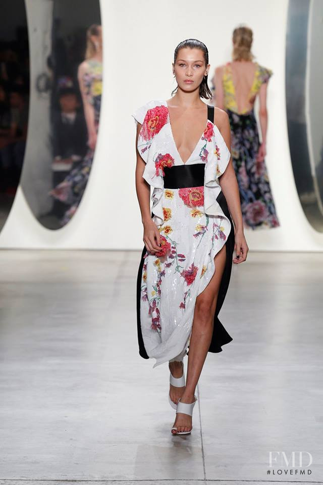 Bella Hadid featured in  the Prabal Gurung fashion show for Spring/Summer 2018