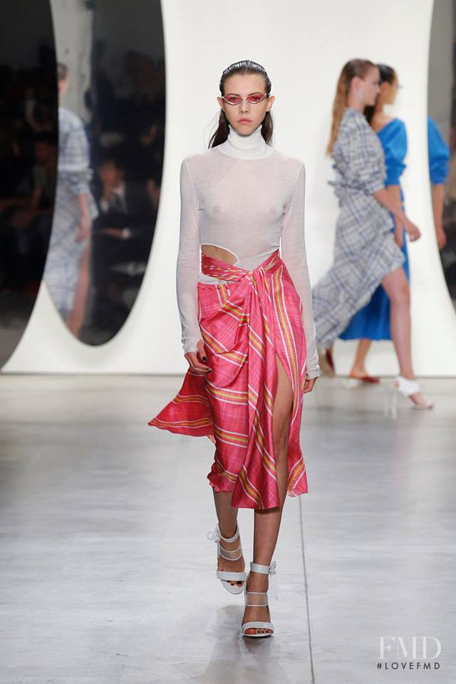 Lea Julian featured in  the Prabal Gurung fashion show for Spring/Summer 2018