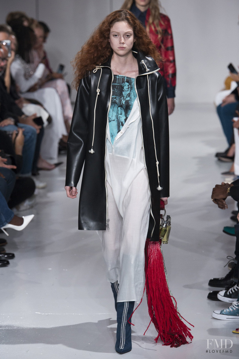 Natalie Westling featured in  the Calvin Klein 205W39NYC fashion show for Spring/Summer 2018