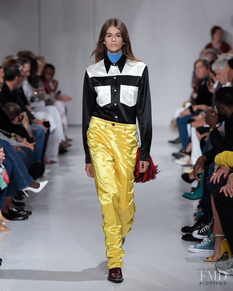Kaia Gerber featured in  the Calvin Klein 205W39NYC fashion show for Spring/Summer 2018