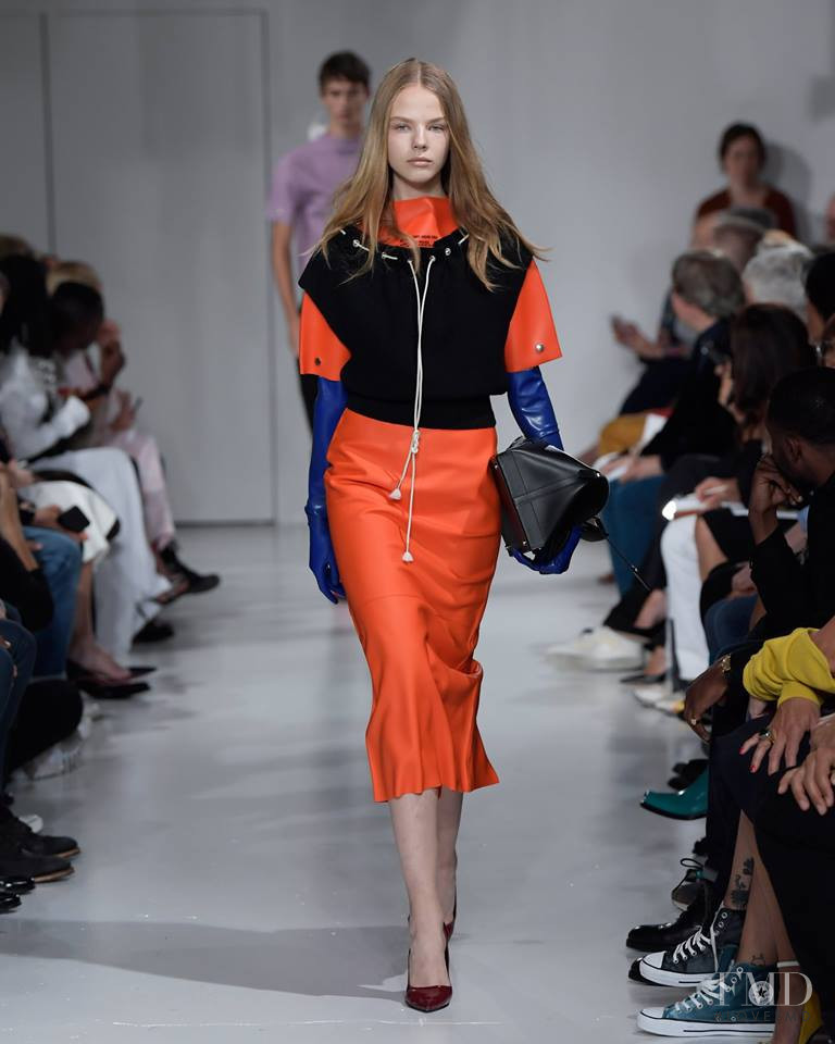 Maryna Horda featured in  the Calvin Klein 205W39NYC fashion show for Spring/Summer 2018