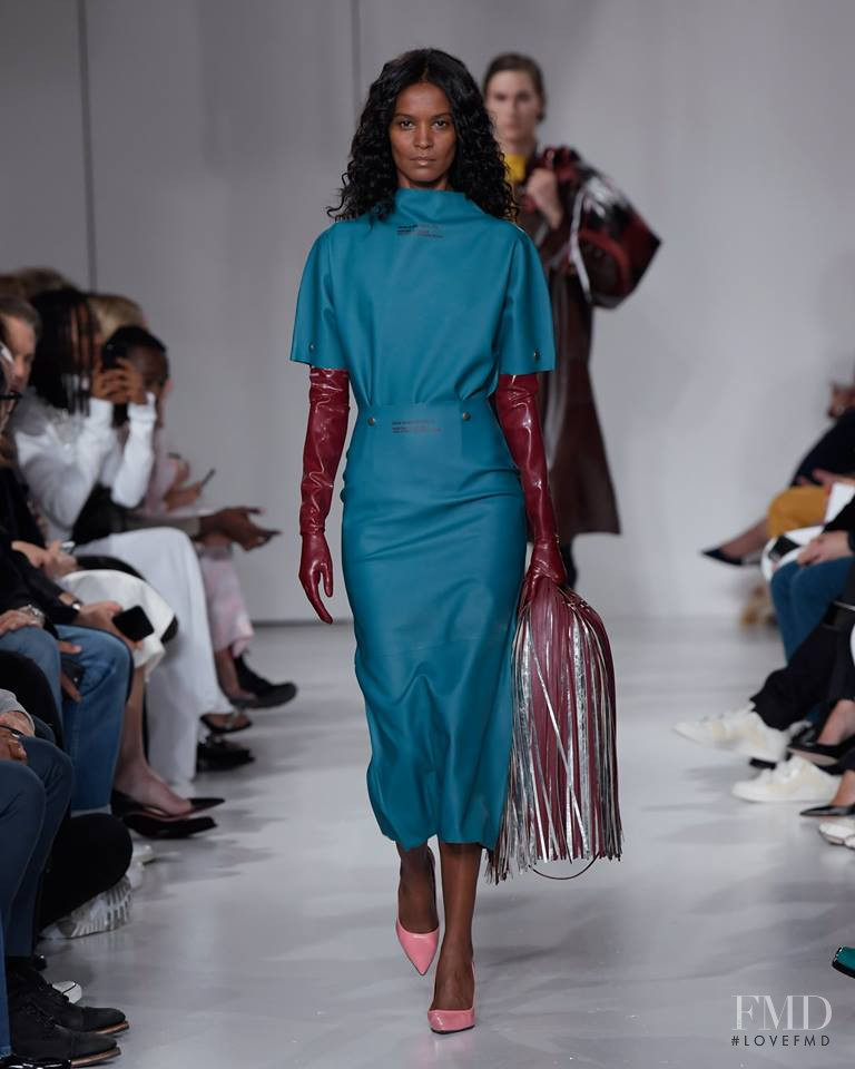 Liya Kebede featured in  the Calvin Klein 205W39NYC fashion show for Spring/Summer 2018