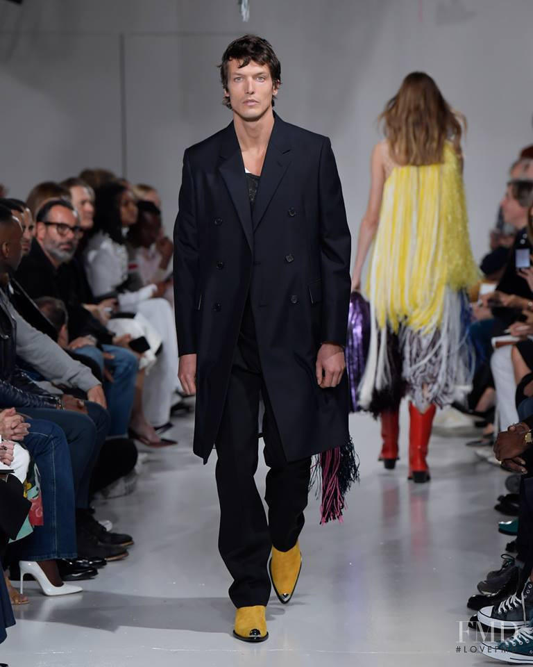 Michael Gandolfi featured in  the Calvin Klein 205W39NYC fashion show for Spring/Summer 2018