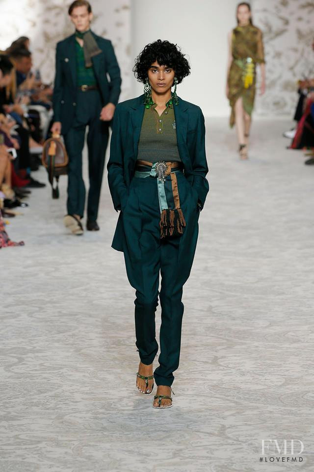 Radhika Nair featured in  the Etro fashion show for Spring/Summer 2018