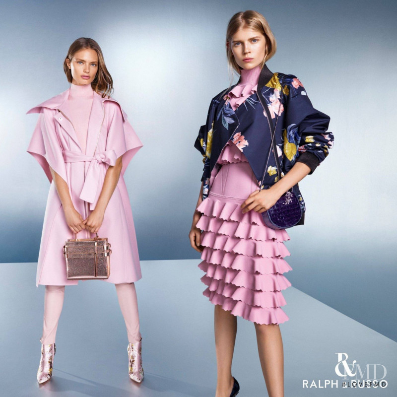 Anna Mila Guyenz featured in  the Ralph & Russo advertisement for Spring/Summer 2018