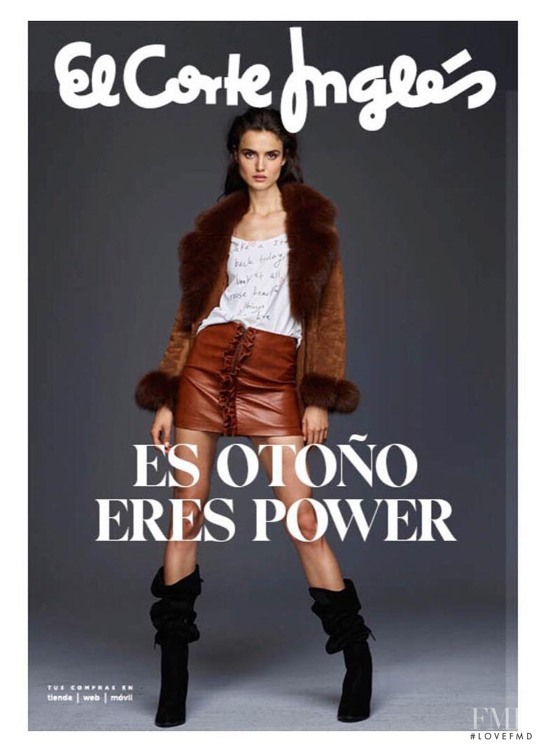 Blanca Padilla featured in  the El Corte Ingles advertisement for Autumn/Winter 2017