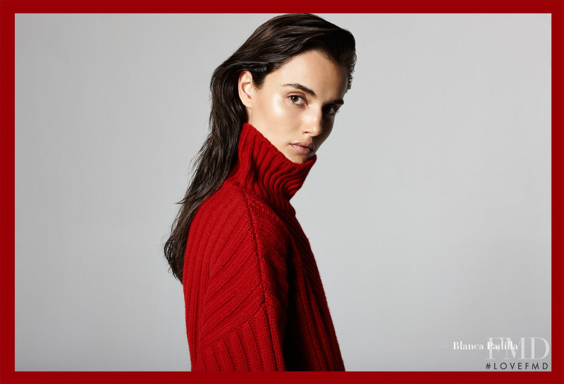 Blanca Padilla featured in  the Massimo Dutti advertisement for Autumn/Winter 2018