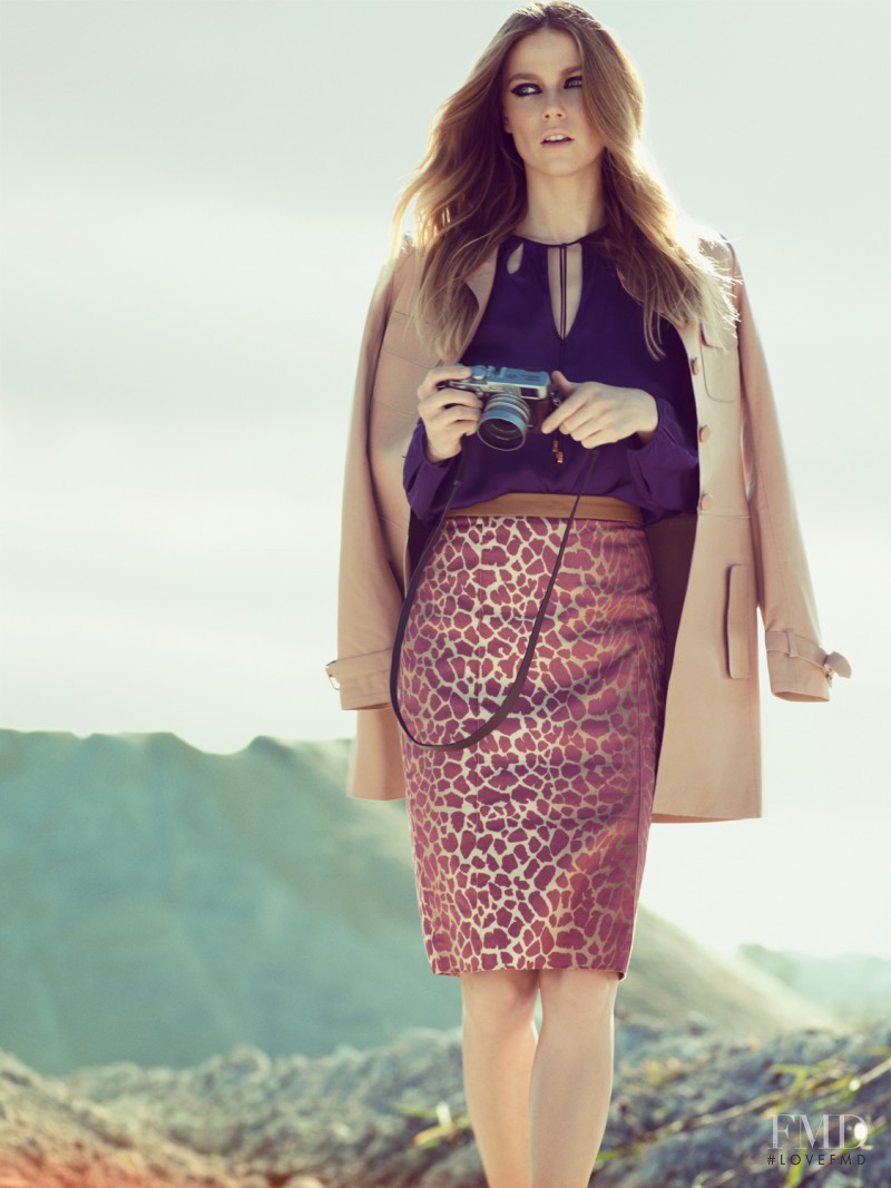 Masha Novoselova featured in  the A.Brand advertisement for Autumn/Winter 2012