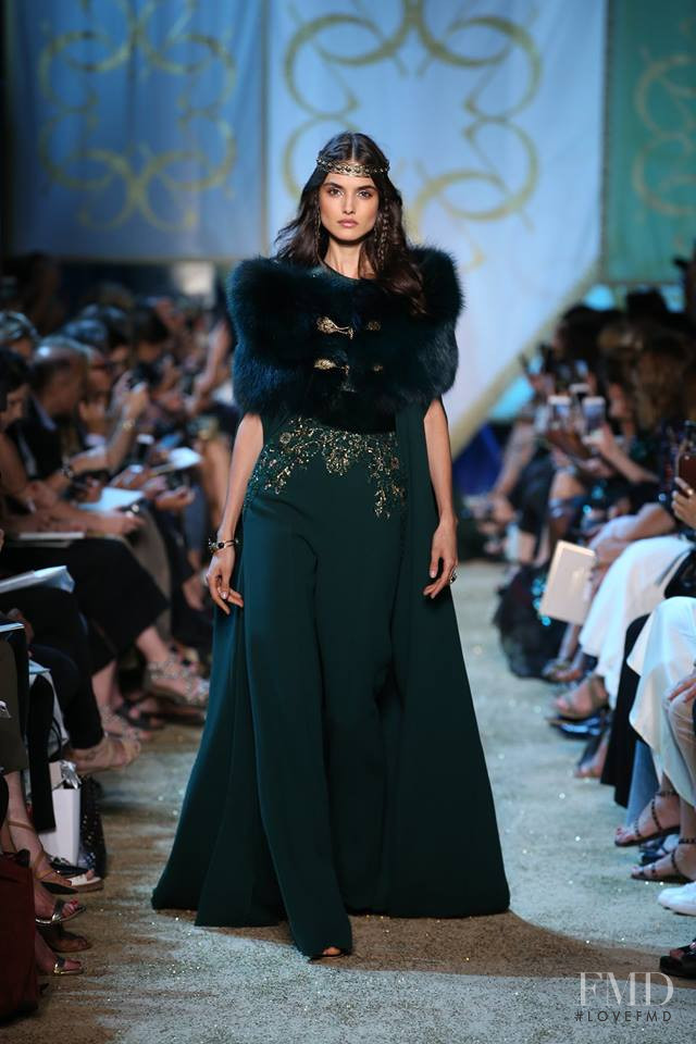 Blanca Padilla featured in  the Elie Saab Couture fashion show for Autumn/Winter 2017