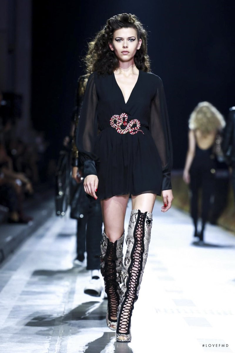 Georgia Fowler featured in  the Philipp Plein fashion show for Spring/Summer 2018