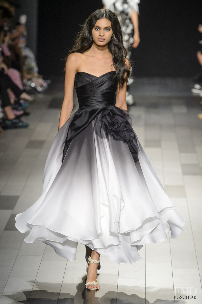 Aira Ferreira featured in  the Marchesa fashion show for Spring/Summer 2018
