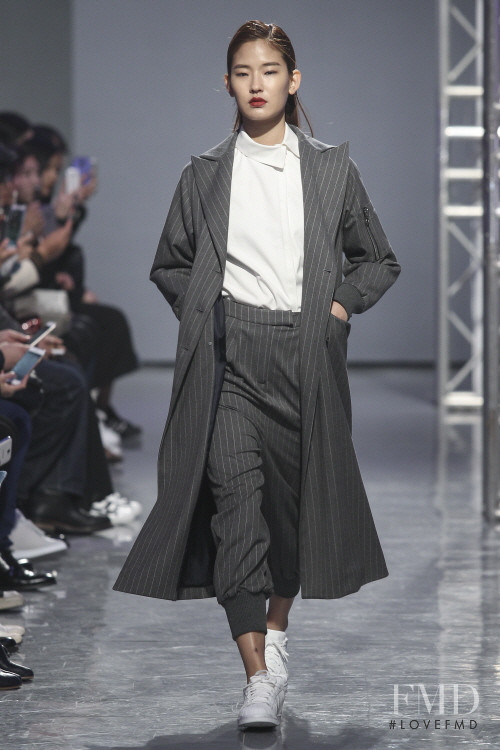 Hyun Joo Hwang featured in  the Rocket x Lunch fashion show for Autumn/Winter 2015