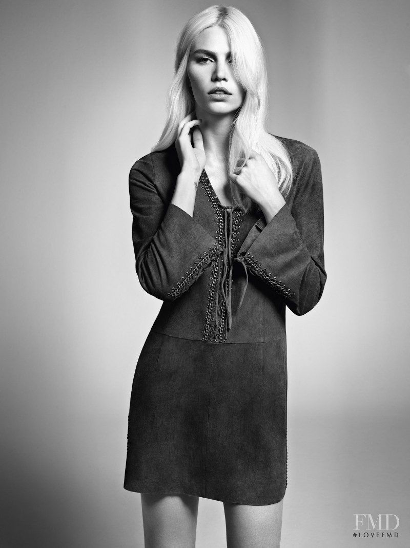 Aline Weber featured in  the A.Brand advertisement for Autumn/Winter 2013