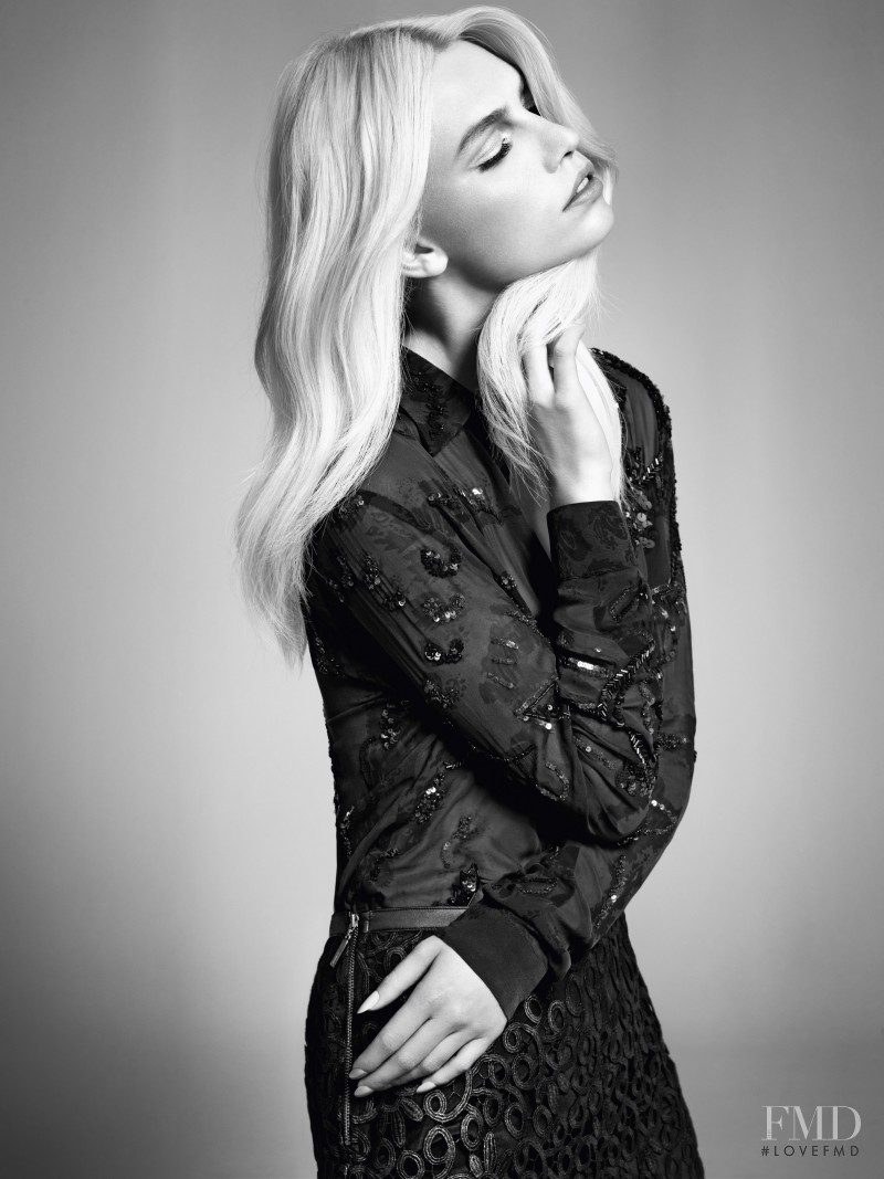 Aline Weber featured in  the A.Brand advertisement for Autumn/Winter 2013