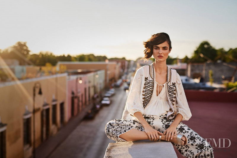 Blanca Padilla featured in  the Monsoon lookbook for Spring/Summer 2017