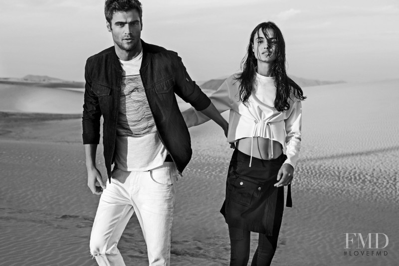 Blanca Padilla featured in  the Stradivarius advertisement for Spring/Summer 2017