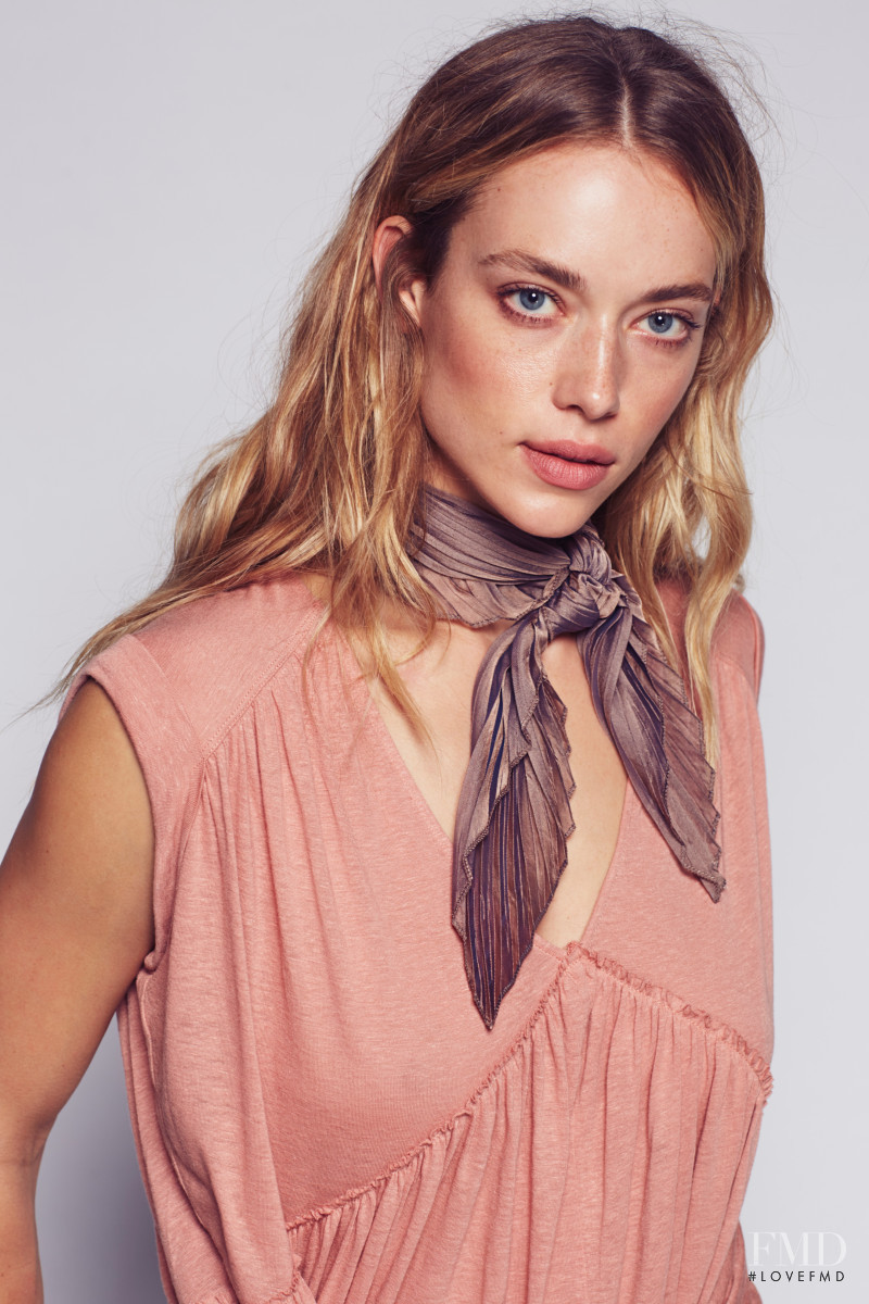 Hannah Ferguson featured in  the Free People catalogue for Spring/Summer 2016