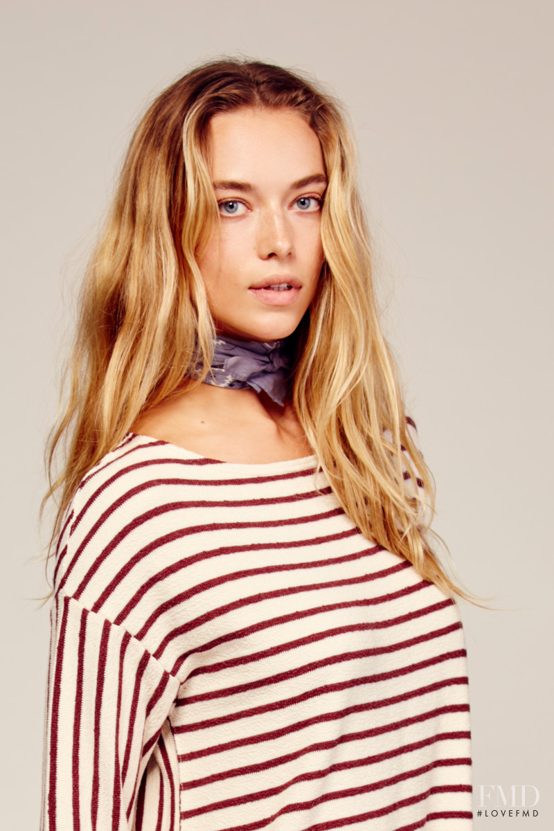 Hannah Ferguson featured in  the Free People catalogue for Spring/Summer 2016