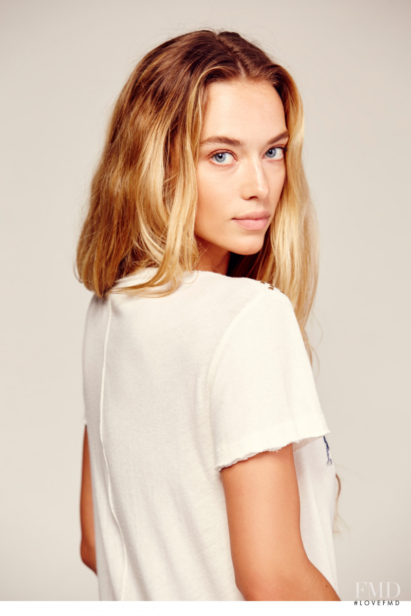 Hannah Ferguson featured in  the Free People catalogue for Spring/Summer 2016