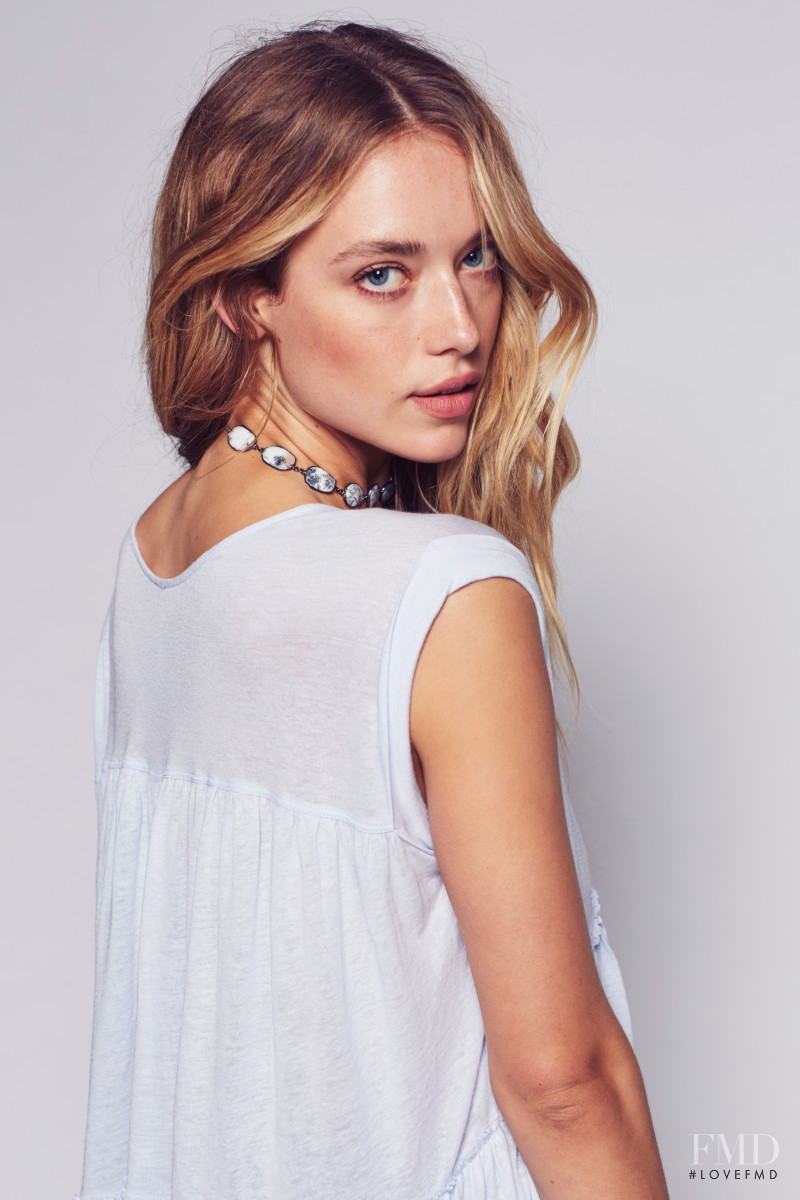 Hannah Ferguson featured in  the Free People catalogue for Spring/Summer 2016