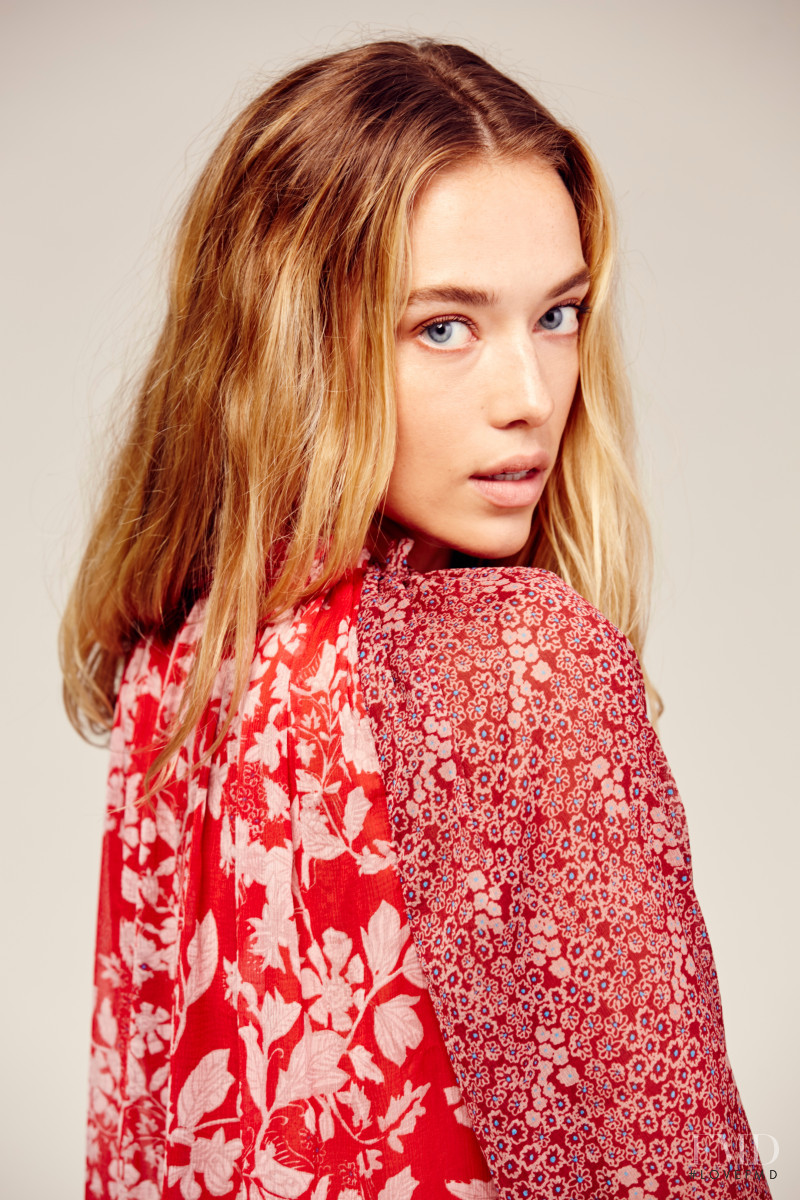 Hannah Ferguson featured in  the Free People catalogue for Spring/Summer 2016