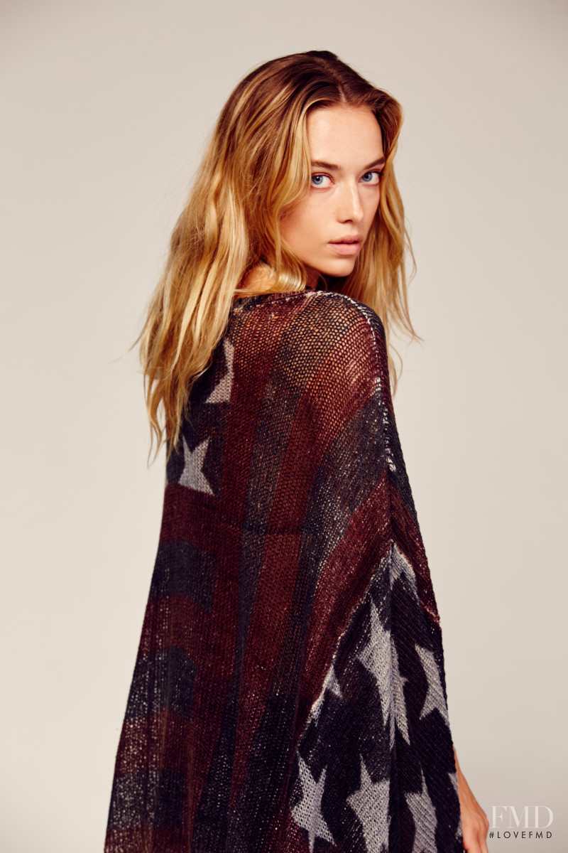 Hannah Ferguson featured in  the Free People catalogue for Spring/Summer 2016