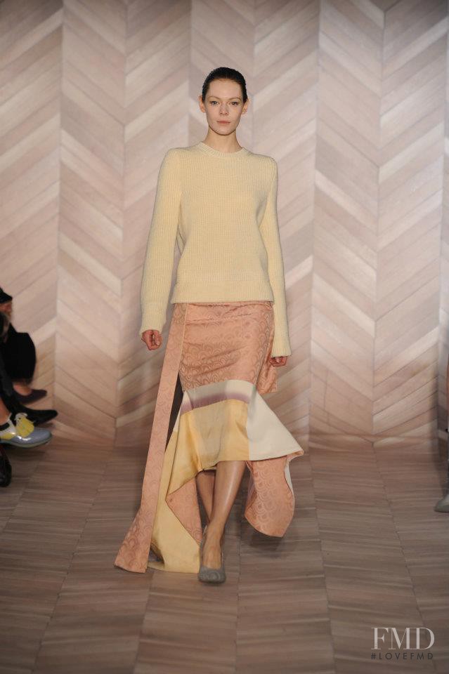 Kinga Rajzak featured in  the Maison Martin Margiela fashion show for Autumn/Winter 2012