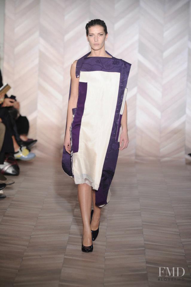 Diana Dondoe featured in  the Maison Martin Margiela fashion show for Autumn/Winter 2012