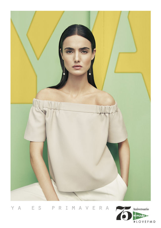 Blanca Padilla featured in  the El Corte Ingles advertisement for Spring/Summer 2016