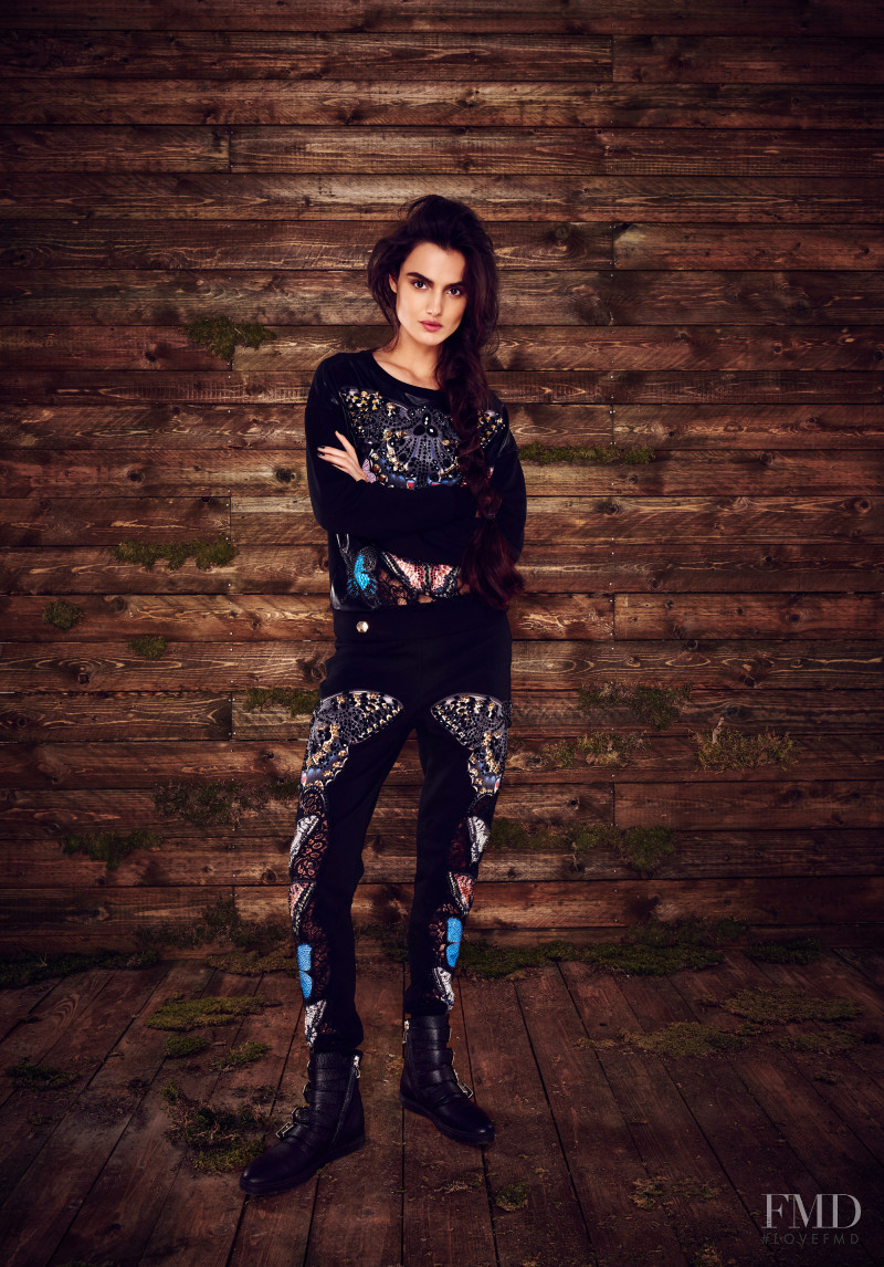 Blanca Padilla featured in  the Philipp Plein lookbook for Pre-Fall 2016