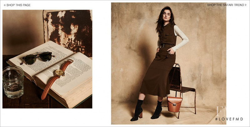 Blanca Padilla featured in  the Shopbop Safari Trend lookbook for Pre-Fall 2015