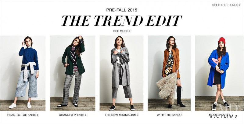 Blanca Padilla featured in  the Shopbop The Trend Edit lookbook for Pre-Fall 2015