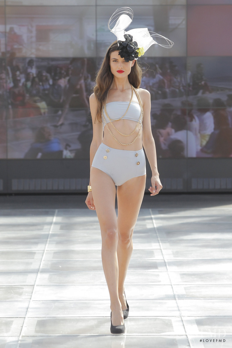 Blanca Padilla featured in  the Hipertrofico fashion show for Spring/Summer 2016