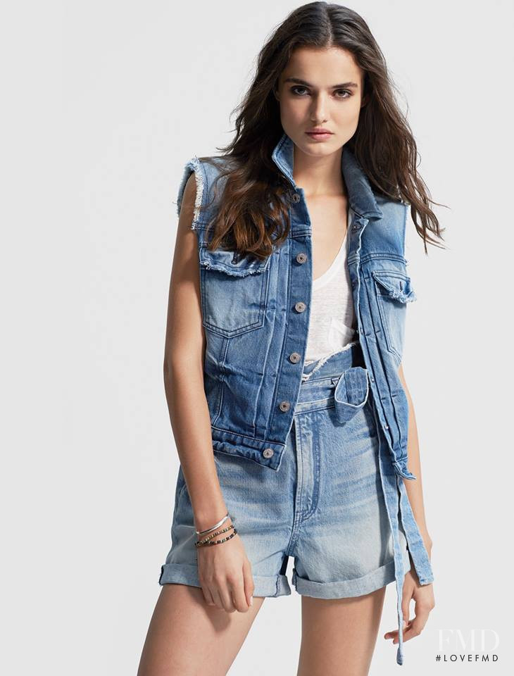 Blanca Padilla featured in  the 7 For All Mankind advertisement for Spring/Summer 2015