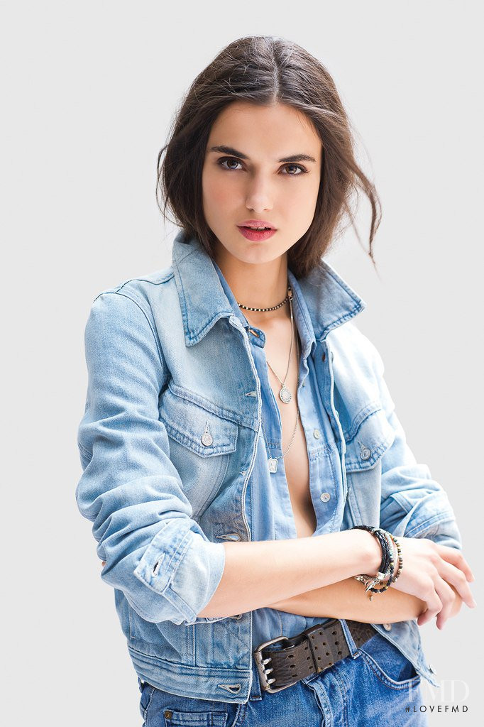 Blanca Padilla featured in  the 7 For All Mankind advertisement for Spring/Summer 2015