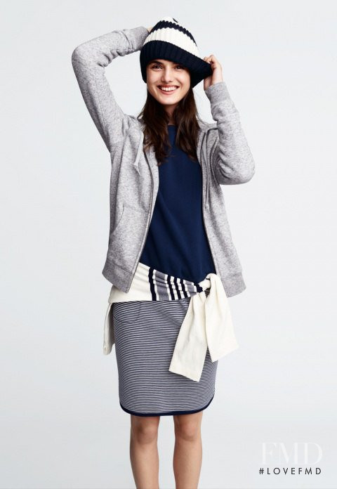 Blanca Padilla featured in  the Uniqlo lookbook for Pre-Fall 2015