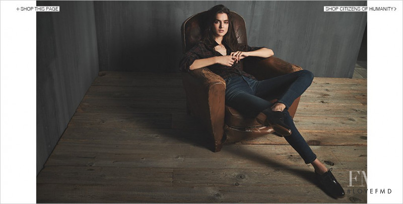 Blanca Padilla featured in  the Shopbop Citizen of Humanity lookbook for Fall 2015