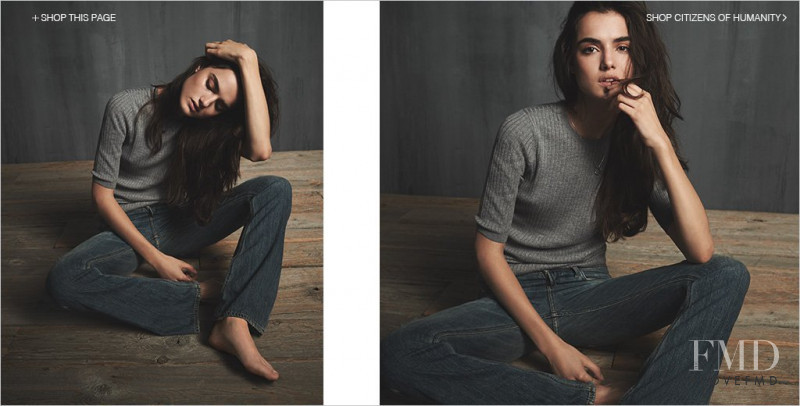 Blanca Padilla featured in  the Shopbop Citizen of Humanity lookbook for Fall 2015