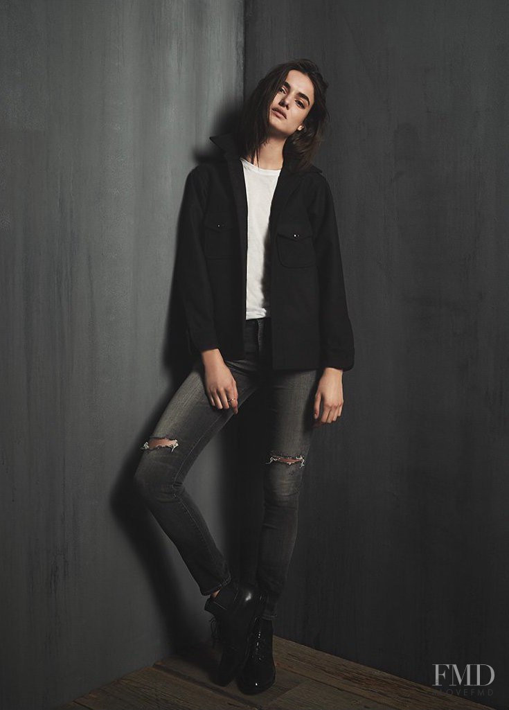 Blanca Padilla featured in  the Shopbop Citizen of Humanity lookbook for Fall 2015